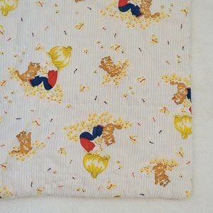 Vintage‎ Baby Bassinet Comforter Blanket Blonde Gir